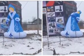 Снегурочка уже начала отмечать Новый год