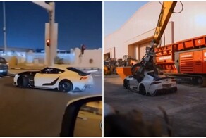 В Катаре казнили автомобиль нарушителя ПДД