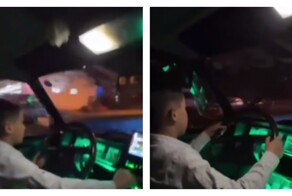 Мужчина посадил за руль ребёнка