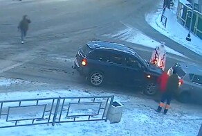 Дед Мороз попал в ДТП