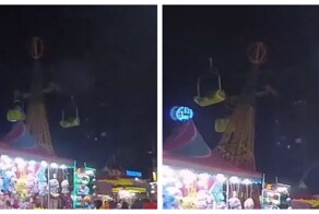 Падение опоры канатной дороги в Мексике