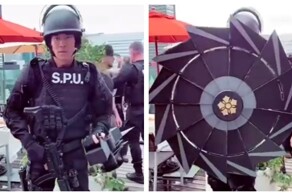 Эффектный полицейский щит
