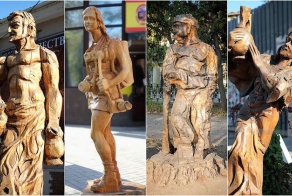 Скульптуры из дерева (18 фото)