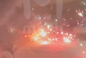 Новогоднее ДТП с салютом