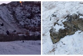 Школьник влетел в камень во время катания на "ватрушке"