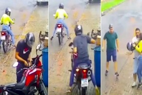 Угон мотоцикла пошёл не по плану
