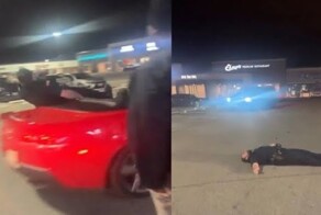 В Техасе пьяная женщина, убегая от полицейского, решила прокатить его на своём кабриолете