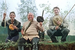 Как снимали фильмы "Пес Барбос и необычный кросс" и "Самогонщики"