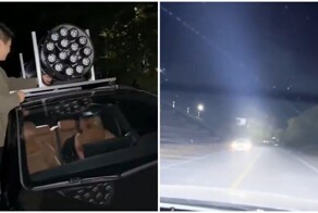 Китаец придумал, как отомстить водителям за дальний свет