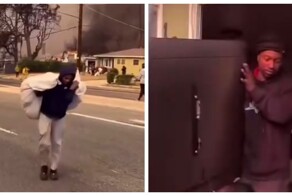 В Лос-Анджелесе отважные волонтеры помогают спасти имущество богатых американцев