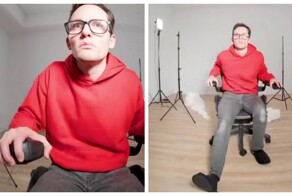 Самая эпичная поездка на офисном кресле