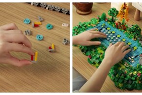 Красочная клавиатура из конструктора LEGO