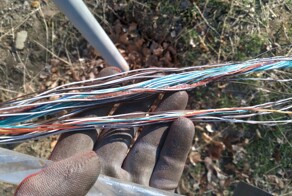 Рассказываю что бывает, когда вода попадает внутрь кабеля связи