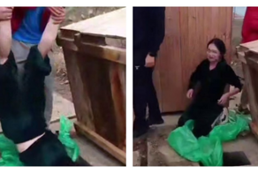 В Дагестане отчаянная брюнетка полезла в яму с фекалиями, чтобы достать упавший айфон