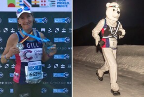 Мировой рекорд: женщина пробежала марафон в костюме полярного медведя с благородной целью