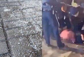 Драка по-канадски: пенис мужчины примерз к тротуару во время потасовки возле бара