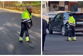 На Сицилии перед приездом президента спешно укладывали асфальт и теперь не могут отыскать люки