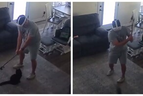 Парень играл в VR очках, но что-то пошло не так