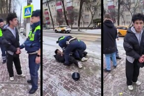 "Смелости много, думаешь я вас боюсь, а что ты мне сделаешь?": молодой человек сцепился с сотрудниками ДПС в Подольске