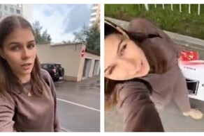 Девушка возмущена тем, что мужчины ей не помогли