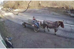 Необычная авария в Румынии