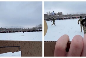 Снежный переполох: люди вышли на массовую битву снежками