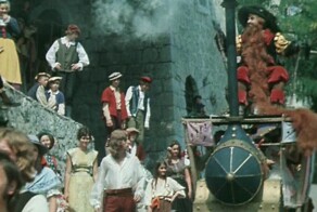 Буратино, кадры со съёмок