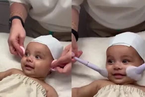 Малышке устроили детские СПА-процедуры