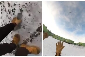 Как развлекаются полярники при помощи одного носка