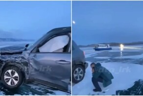 Столкновение автомобиля и судна на воздушной подушке