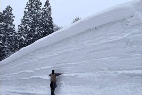 На острове Хонсю выпало более 5 метров снега