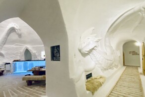 Отели-иглу в Альпах, где даже кровати сделаны из снега