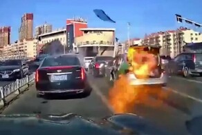Очередной взрыв автомобиля с ГБО
