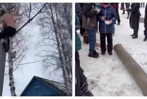 Столб свалился в толпу во время масленичных гуляний