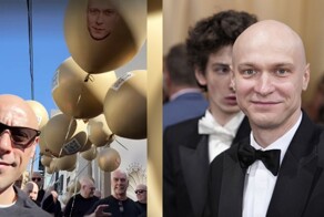 Лысые мужчины устроили флешмоб в Голливуде в честь Юры Борисова
