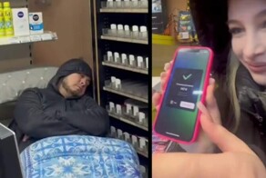 Девчонки не растерялись когда, увидели спящего иноземца за кассой, сами пробили товар и забрали покупки