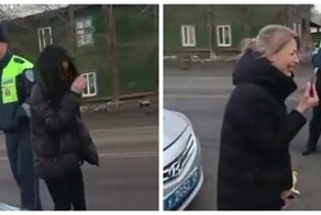 В Амурской области пьяная женщина устроила истерику при эвакуации автомобиля