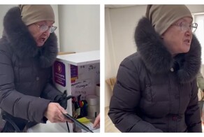 Женщина устроила скандал в пункте выдачи заказов