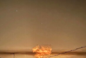 Пылает газопровод на границе Курской и Сумской областей