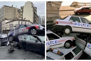 Авария в стиле фильма "Такси 2"