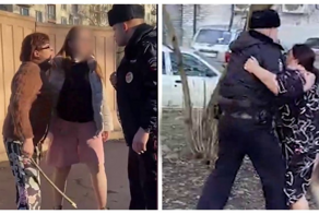 Две женщины избили участкового