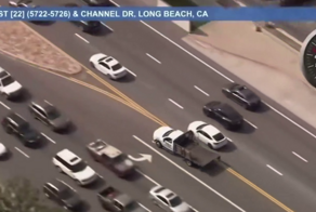 В Калифорнии произошла захватывающая полицейская погоня за угнанным грузовиком