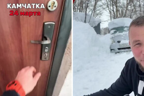 Традиционное Камчатское развлечение — откопать машину после пурги