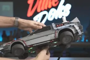Модель DeLorean из «Назад в будущее», распечатанная на 3D-принтере
