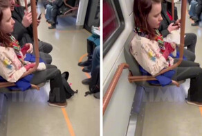 Мужчина ударил девушку за то, что она ела и чавкала в вагоне метро