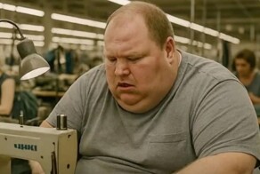 Ожиревшие и унылые: китаец изобразил рабочую силу США