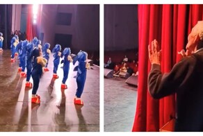 Руководитель танцевальной группы переживает за своих учеников