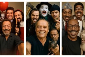 Селфи зарубежных актёров со своими персонажами