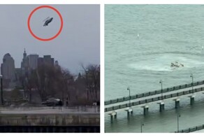 Вертолёт рухнул в реку Гудзон в США