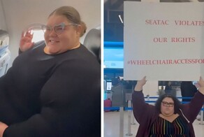 Плюс-сайз блогерша пожаловалась на аэропорт из-за отказа везти её в инвалидном кресле